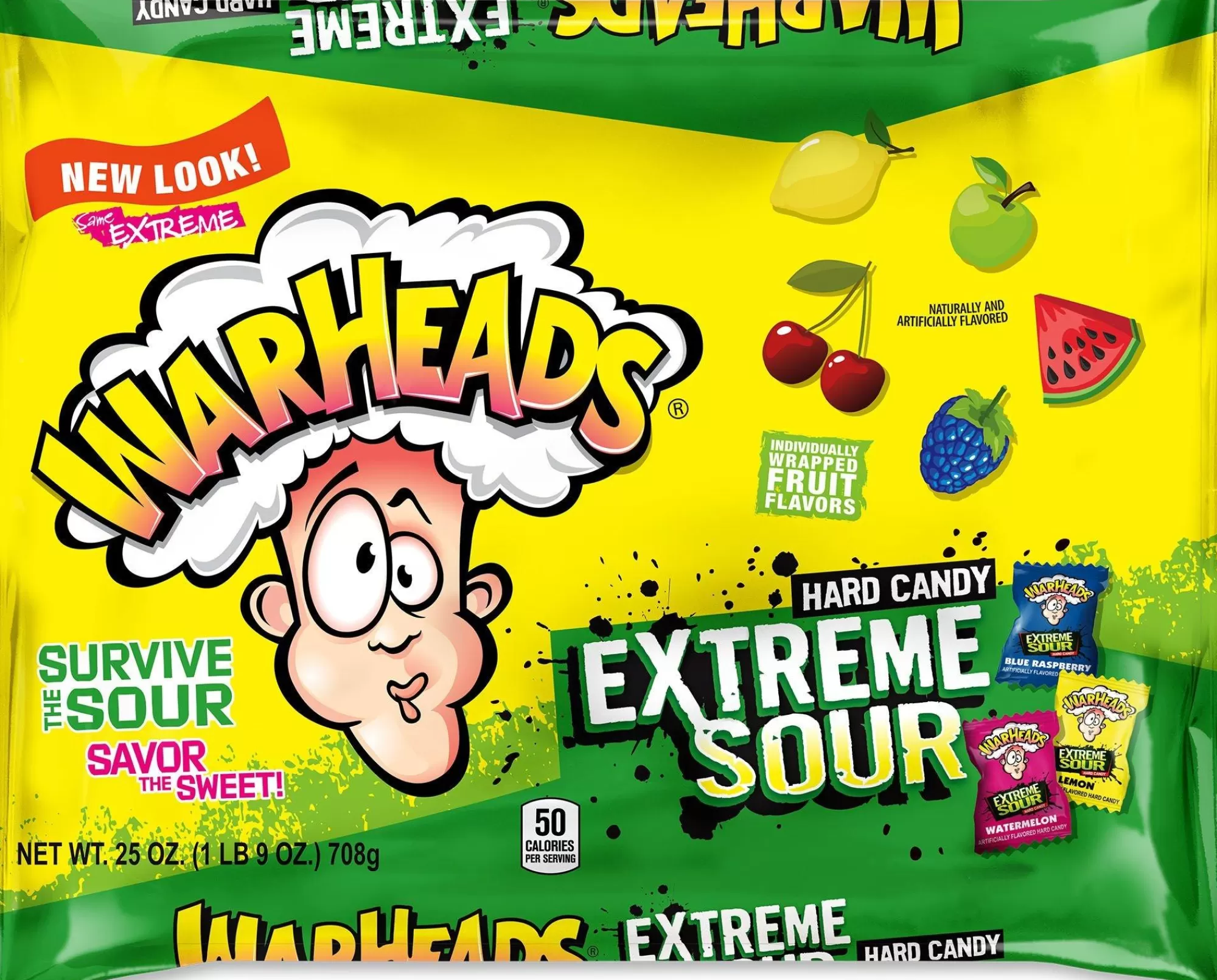 Warheads Bulk Candy- Extreme Sour Hard Candy, 175Pc