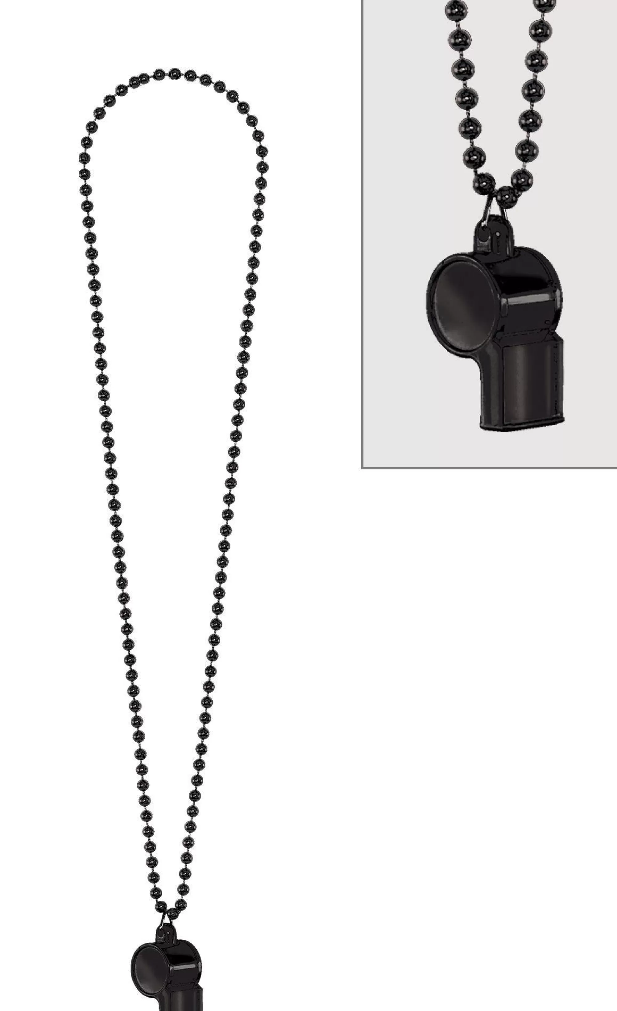 Party City Jewelry-Whistle Necklace Black