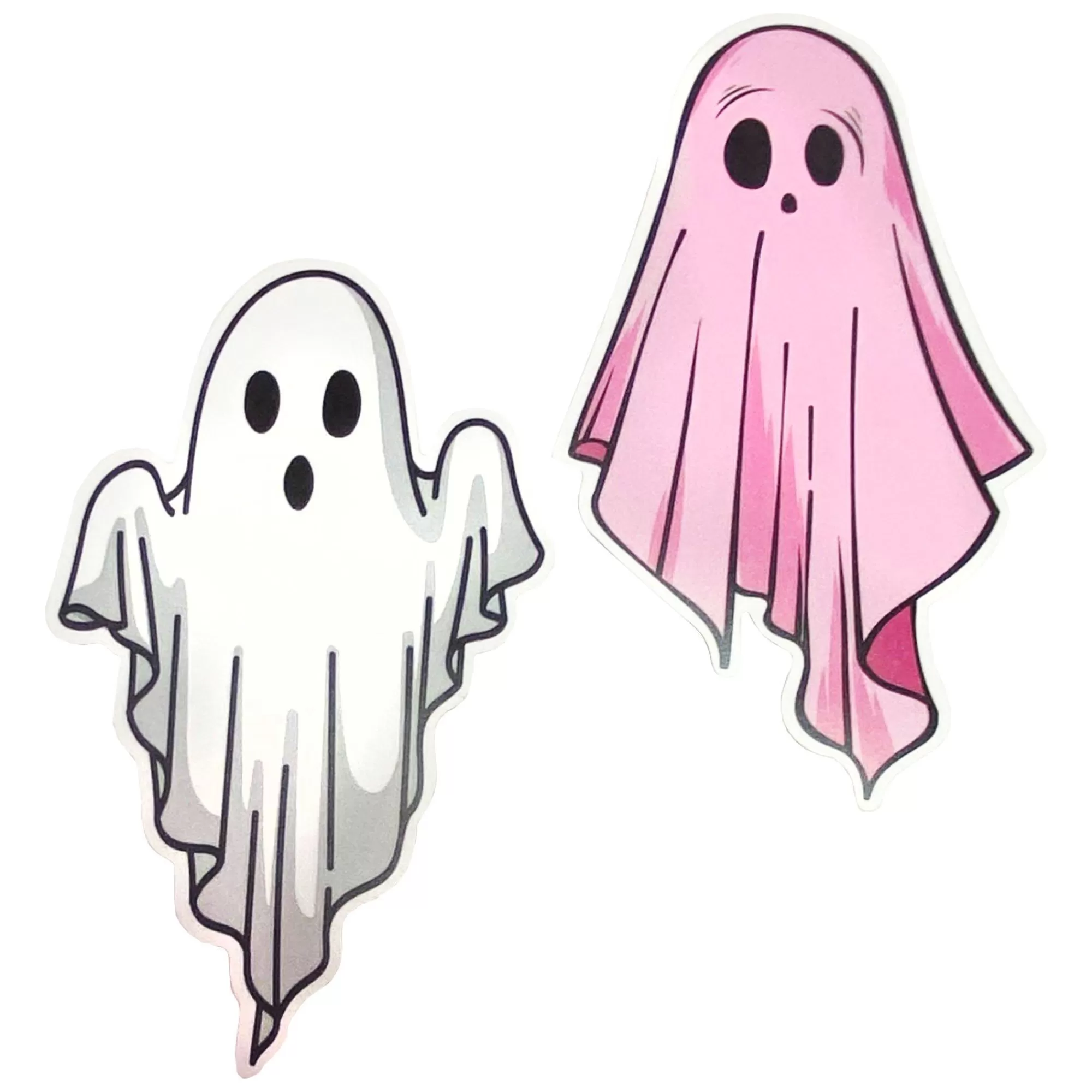 Party City Favors & Favor Bags | White & Pink Ghost Stickers, 2Ct