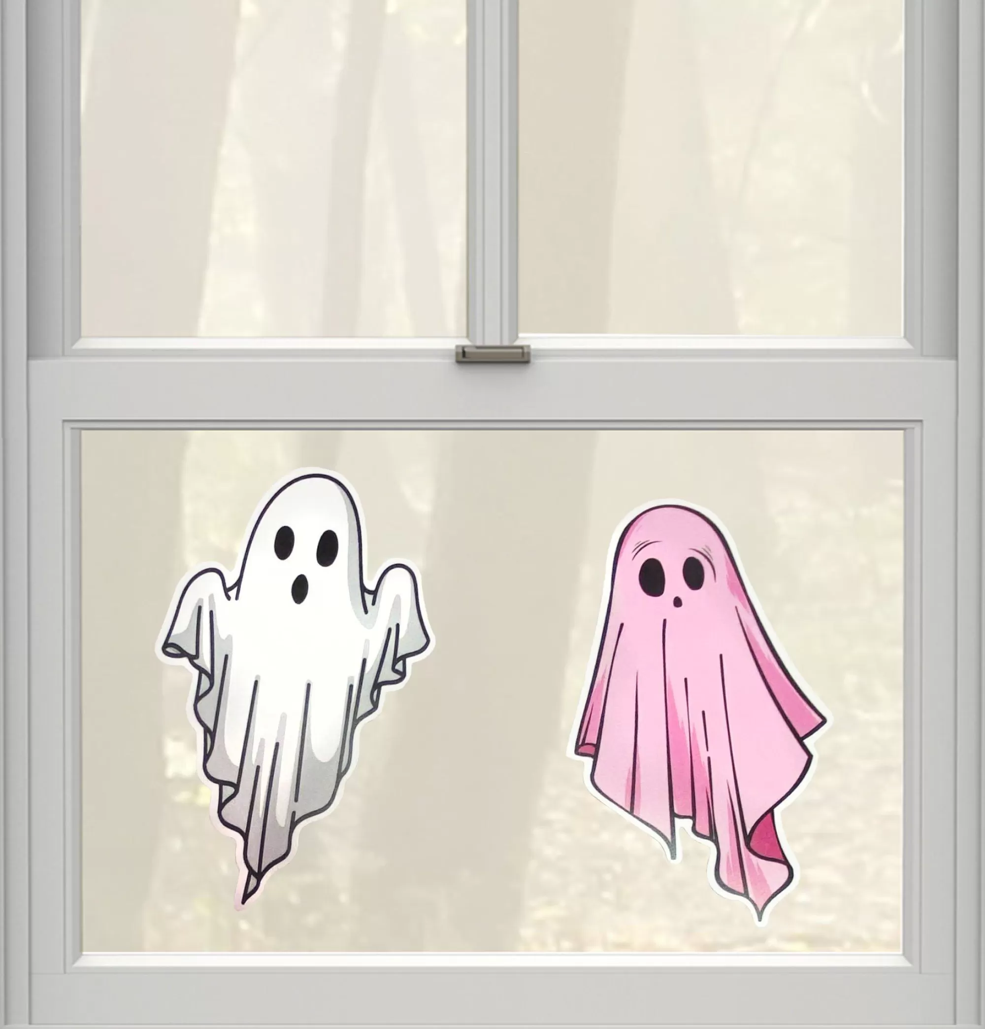 Party City Favors & Favor Bags | White & Pink Ghost Stickers, 2Ct