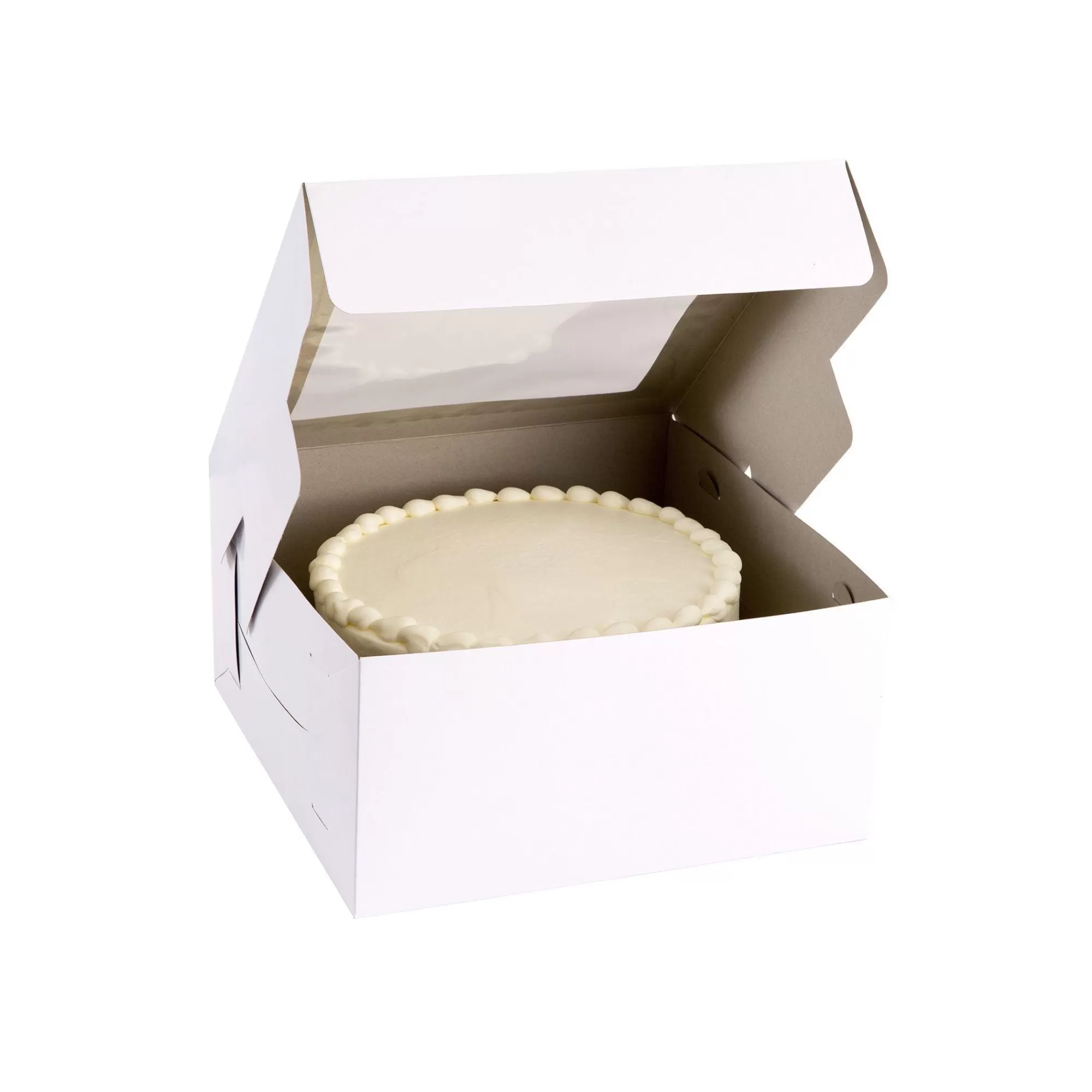 Party City Baking Supplies-White Square Window Cake Box, 12In