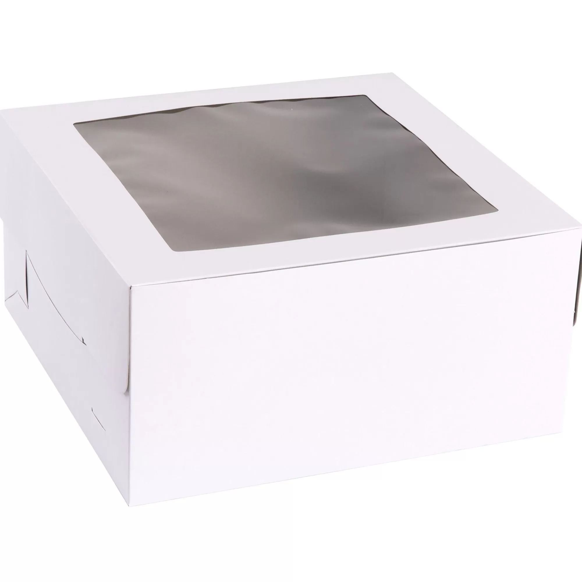 Party City Baking Supplies-White Square Window Cake Box, 12In