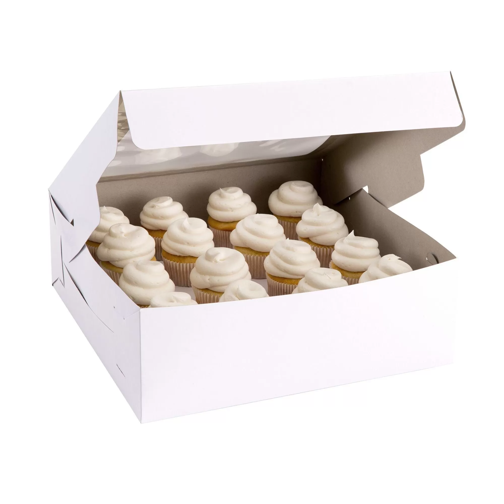 Party City Baking Supplies-White Square Window Cake Box, 14In