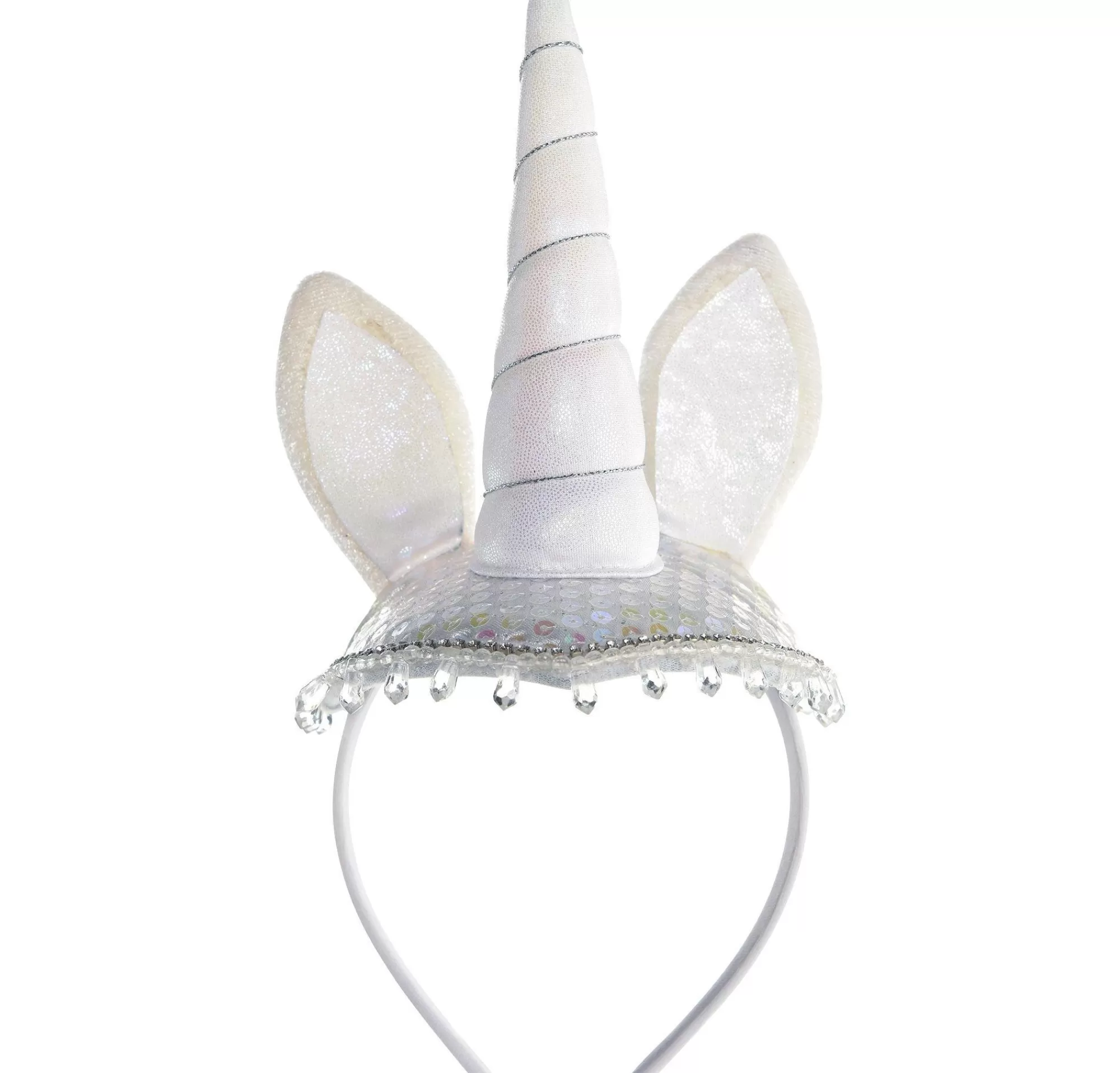 Party City Headbands, Tails-White Unicorn Headband