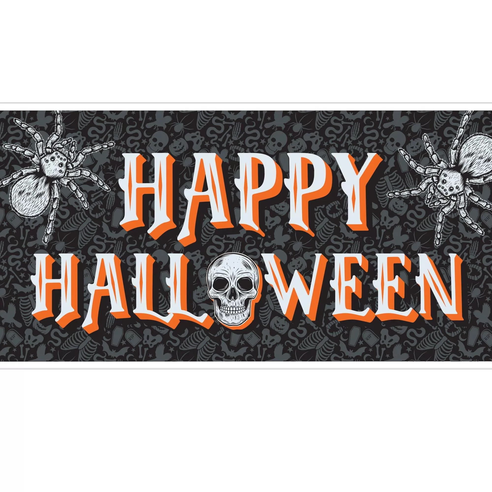 Party City Window & Wall Décor | Wicked Hauntings Plastic Horizontal Banner, 5.4Ft X 2.8Ft