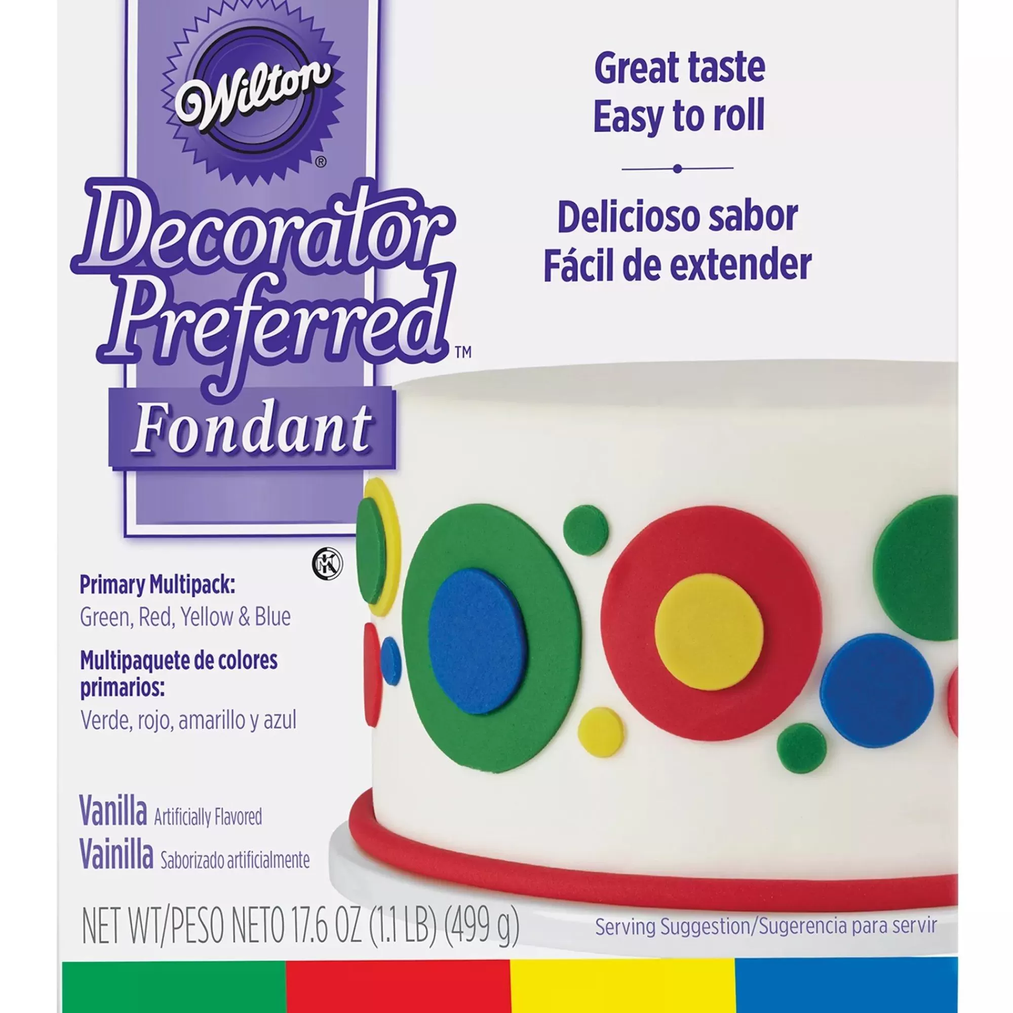 Wilton Cake Icing & Decorations- Multicolor Rolled Fondant