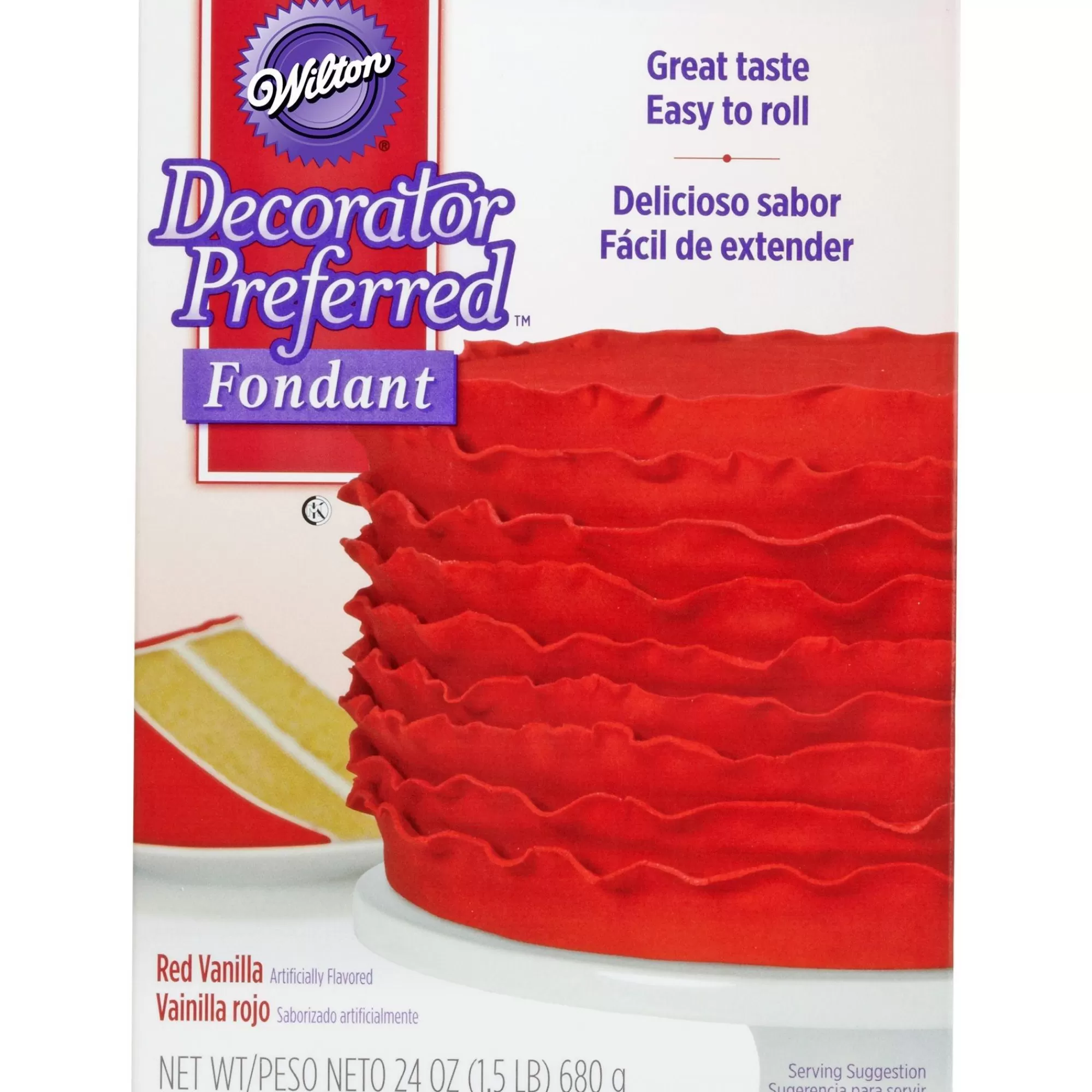 Wilton Cookie Decorating Supplies- Rolled Fondant Red