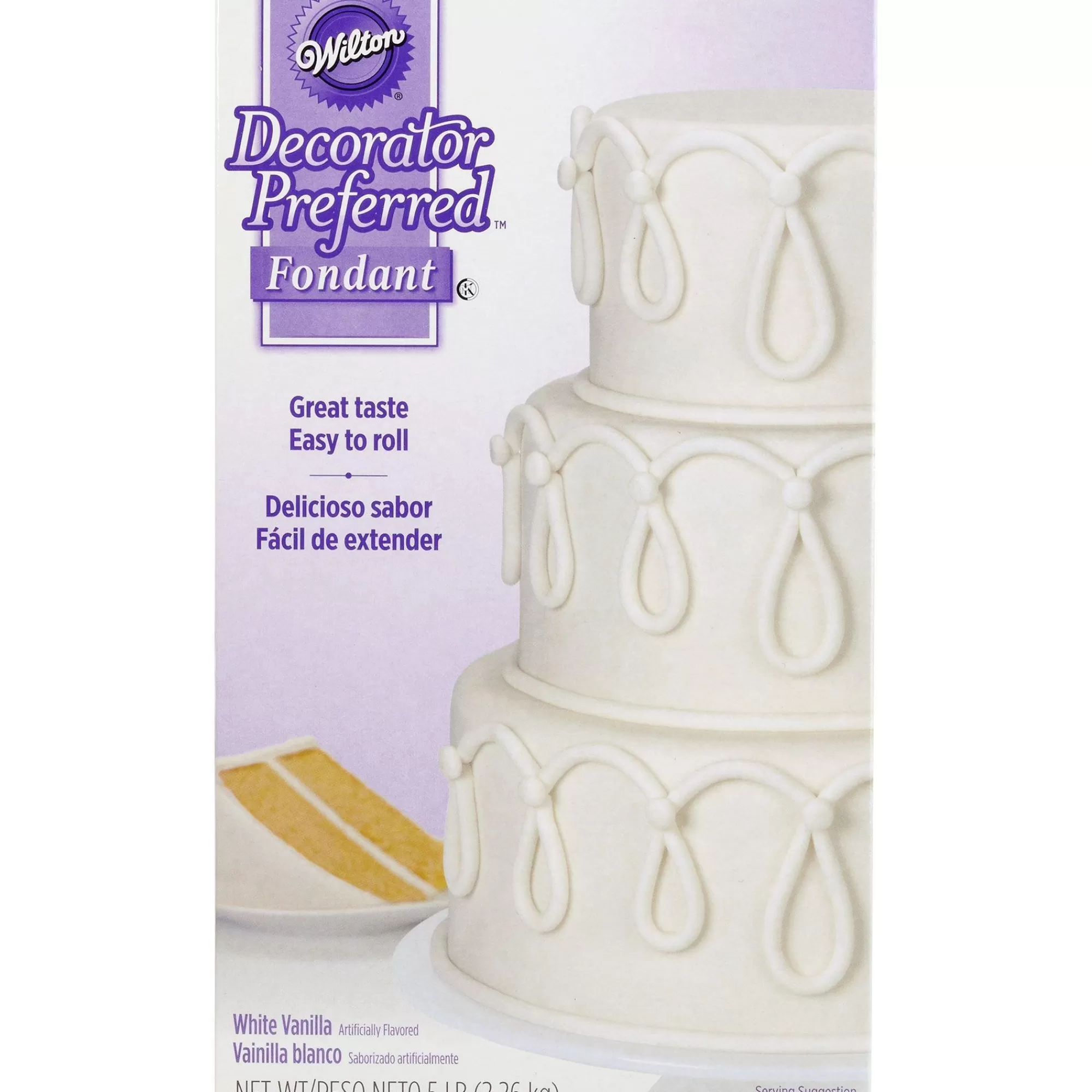 Wilton Cake Icing & Decorations- White Rolled Fondant