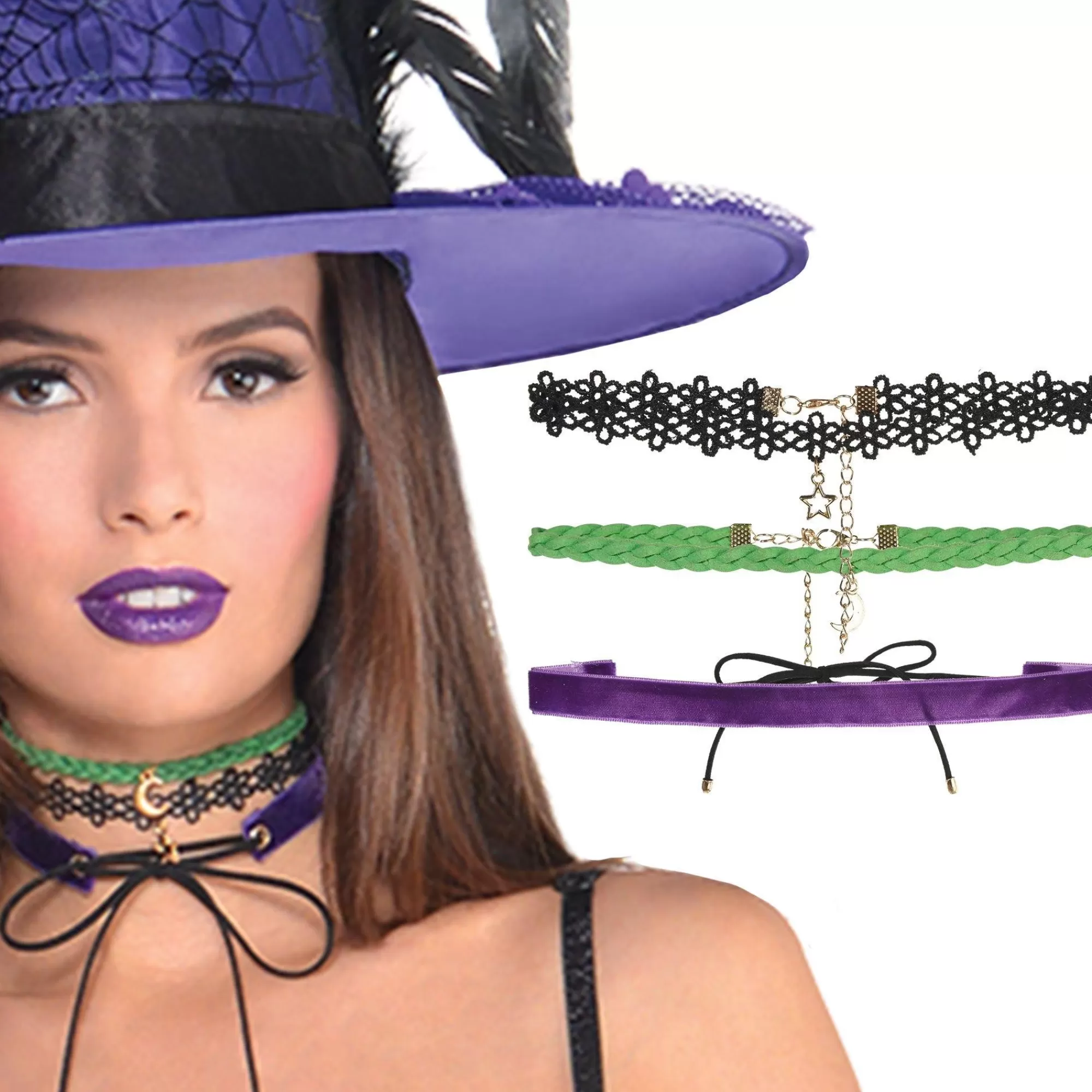 Party City Jewelry-Witch Choker Set 3Pc