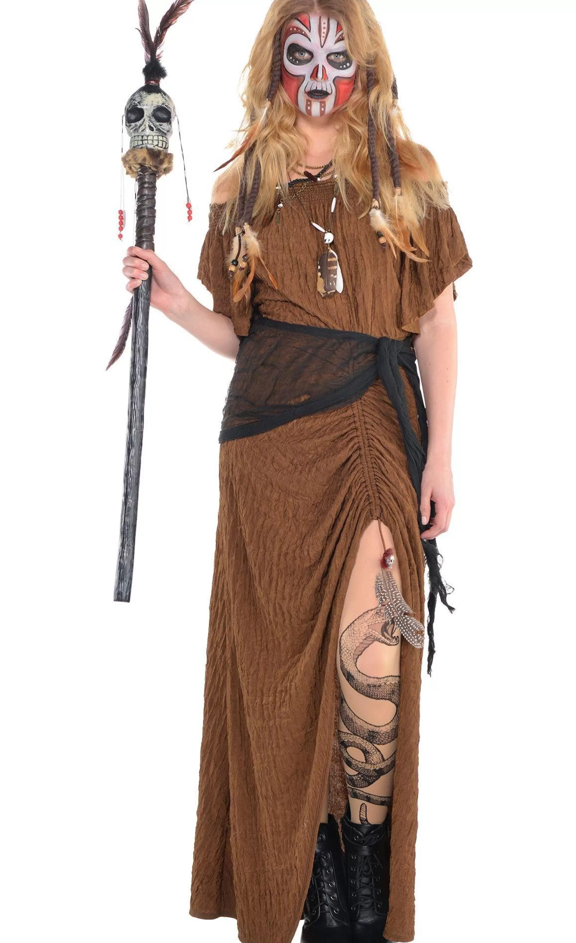 Party City Bodywear-Witch Doctor Dress