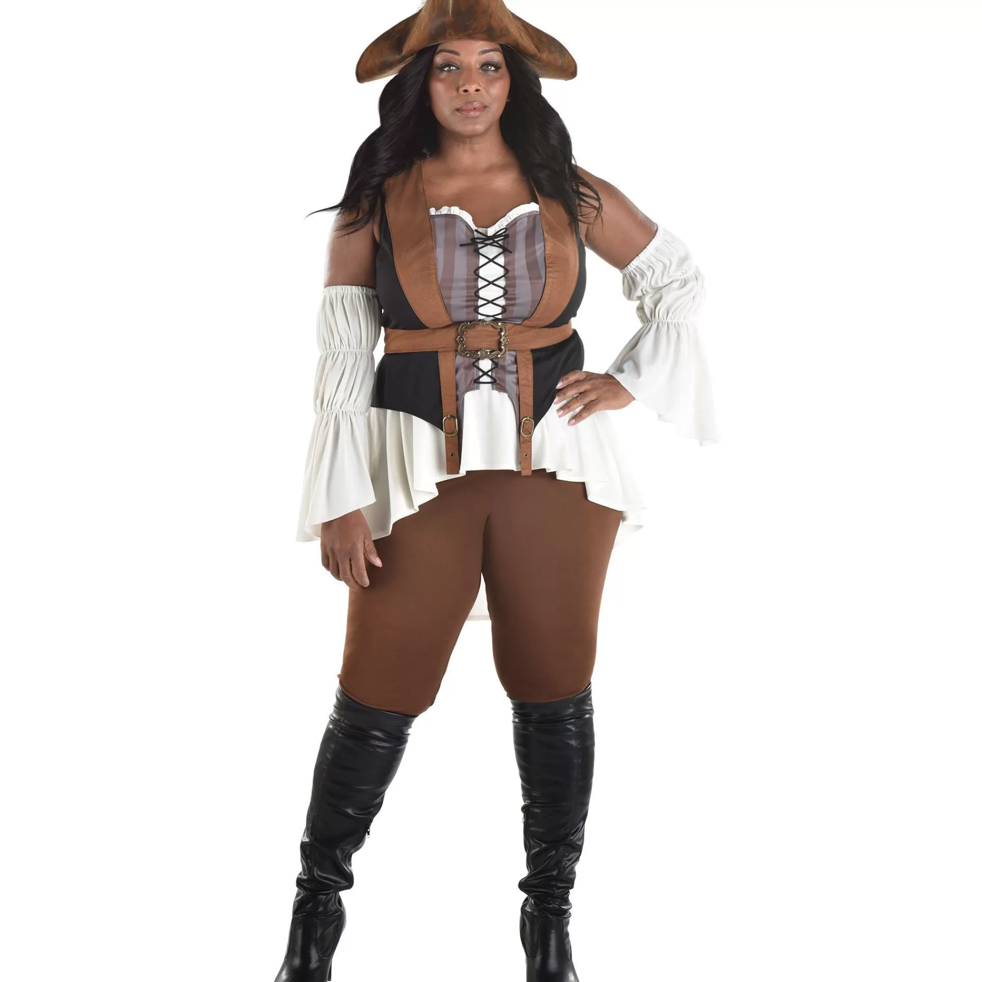 Party City Plus Size Costumes-Women's Shipwreck Pirate Plus Size Costume