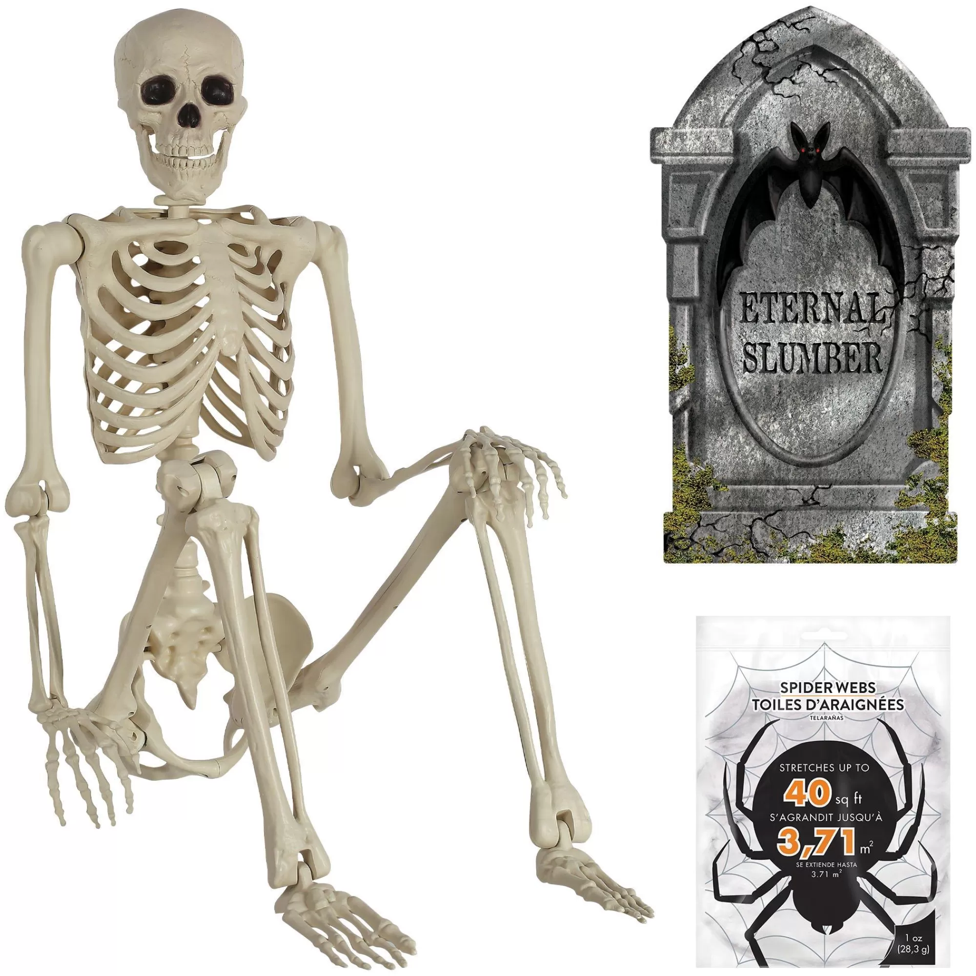 Party City Skeletons | Yorrik The Skeleton's Grave Halloween Decorating Kit